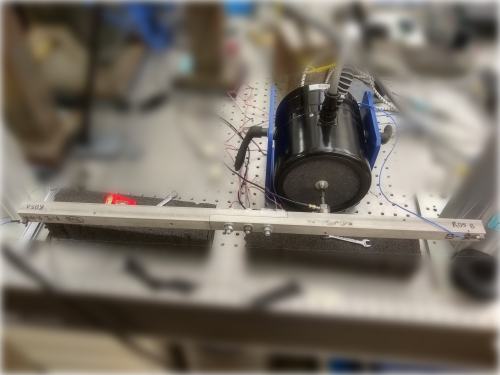 A picture of the experimental setup